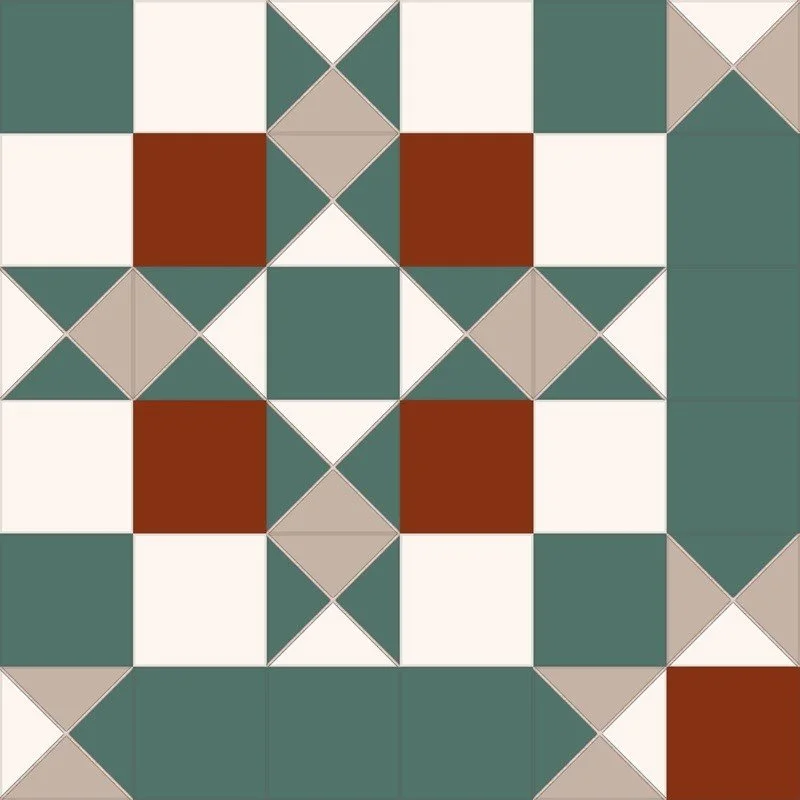 керамогранит victorian, windsor green 45,2x45,2 (7,3x7,3) 