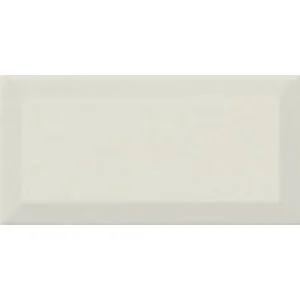 настенная плитка (кабанчик) biselado crema brillo 7,5x15 Серый