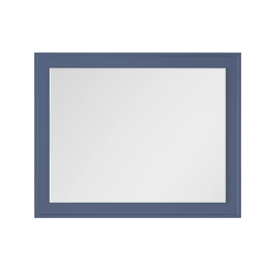 Зеркало с подсветкой La Fenice Cubo Blu Grigio 100х80 синий матовый FNC-02-CUB-BG-100-80