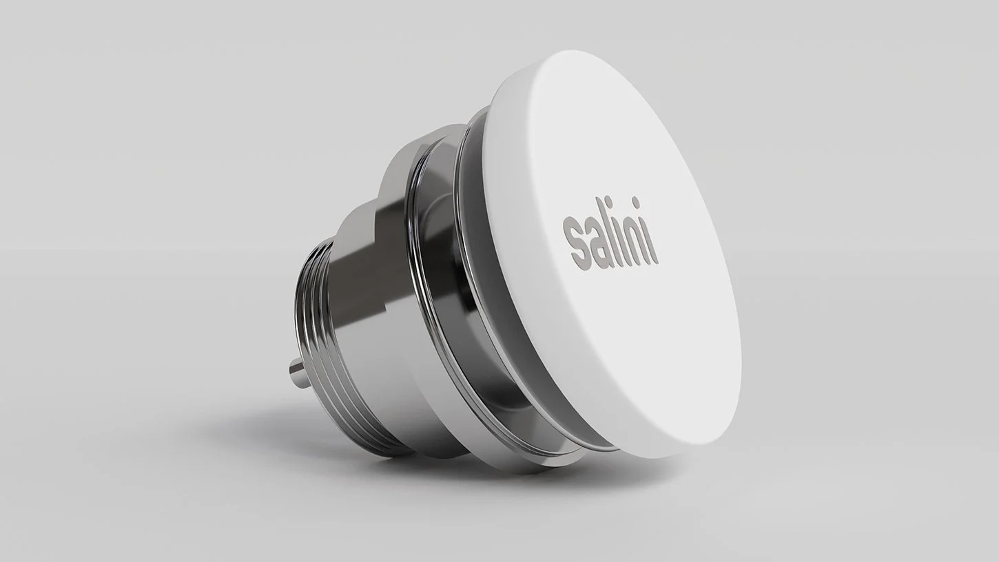 Донный клапандля раковины фиксированный
 Salini 16721WG белый