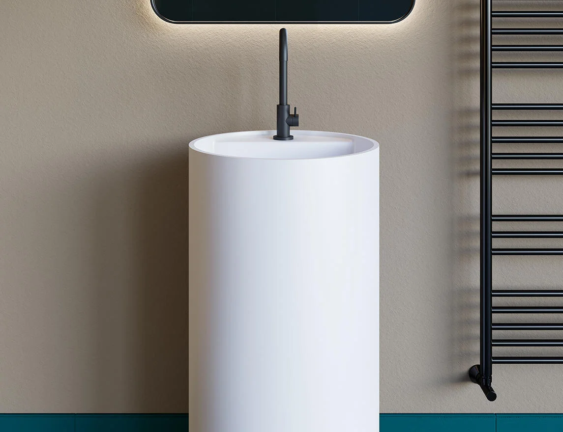 Раковина каменная матовая 45х45 Salini ARMONIA TOP 201 130124MRF окрашена по RAL