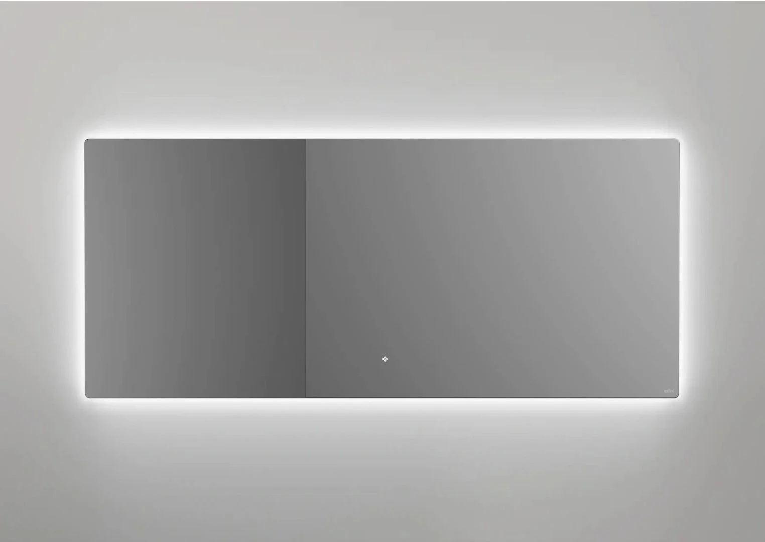Зеркало для ванной с LED подсветкой, обогрев-антизапотевание, сенсорный выключатель, 2000х700 Salini OMBRA 27M022070BH