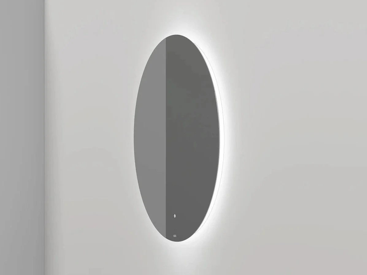 Зеркало для ванной с LED подсветкой, обогрев-антизапотевание, сенсорный выключатель, Ø90 см Salini OMBRA 27M0390BH