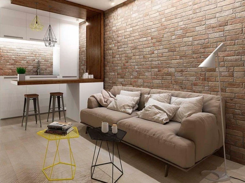 wall brick old cotto Коричневый