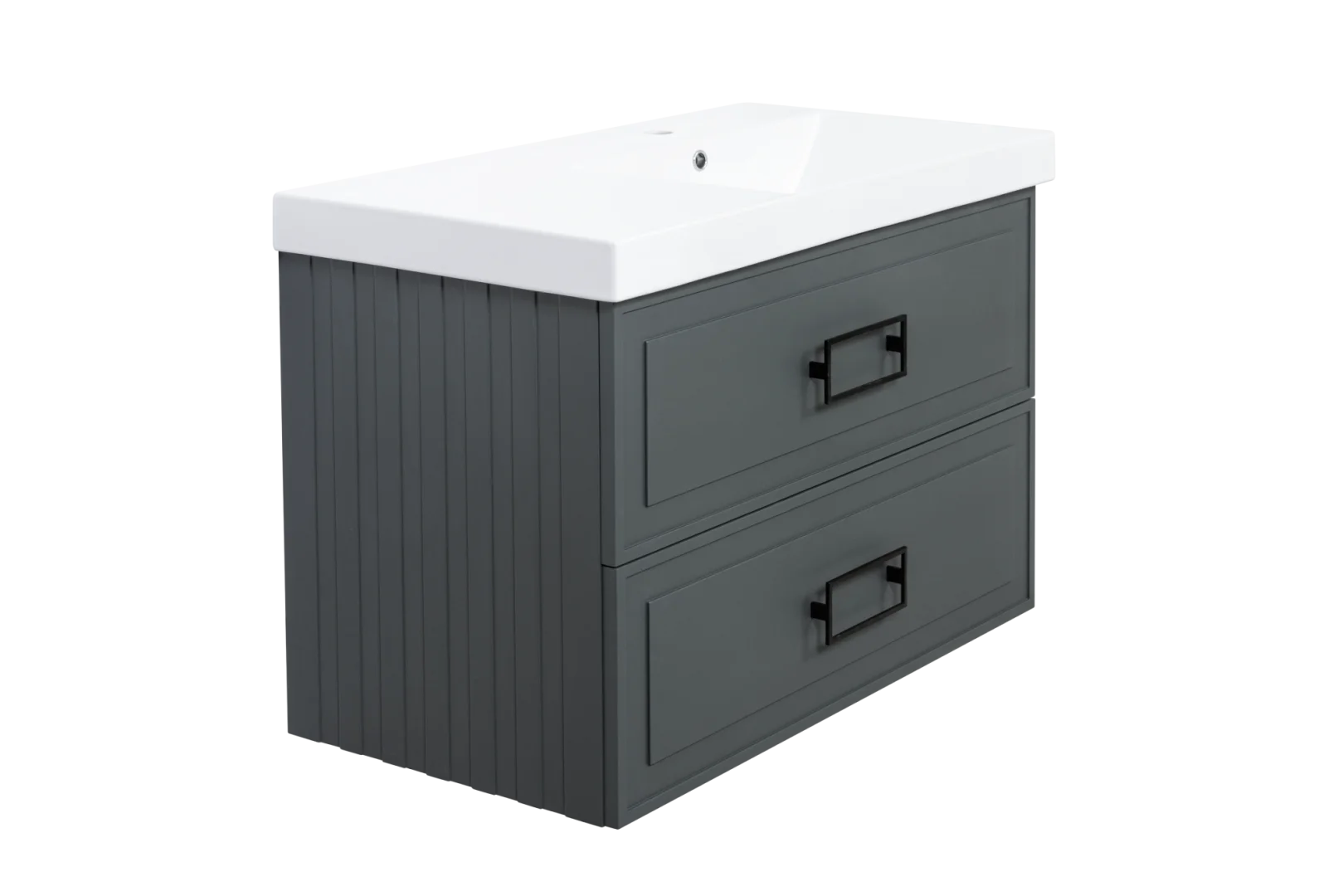 Тумба под раковину La Fenice Cubo Grigio TWIN серый 90 FNC-01-CUB-G-90-2