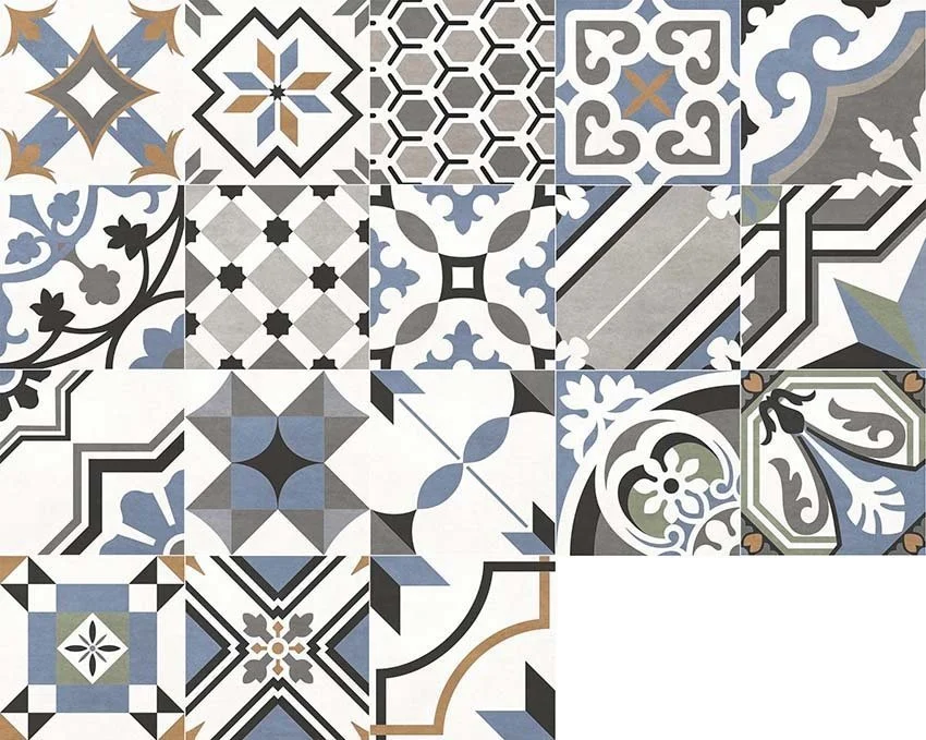керамогранит design mix 2 матовый 200*200*8 (18 случайных лиц) 