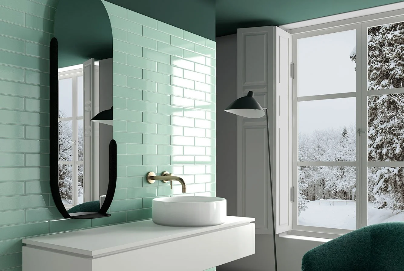 керамическая плитка настенная 27537 limit  menthe 6x24,6 см 