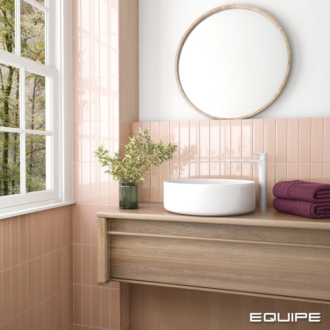 керамическая плитка настенная 27536 limit rose 6x24,6 см 
