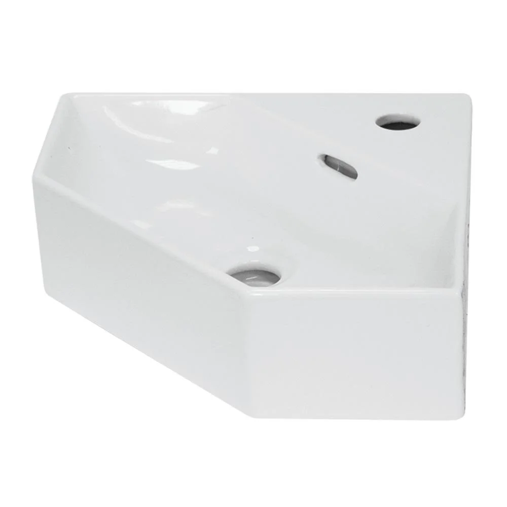Раковина угловой 49,5x35,8 см Sanita luxe Line LIN35SLWB01 белый