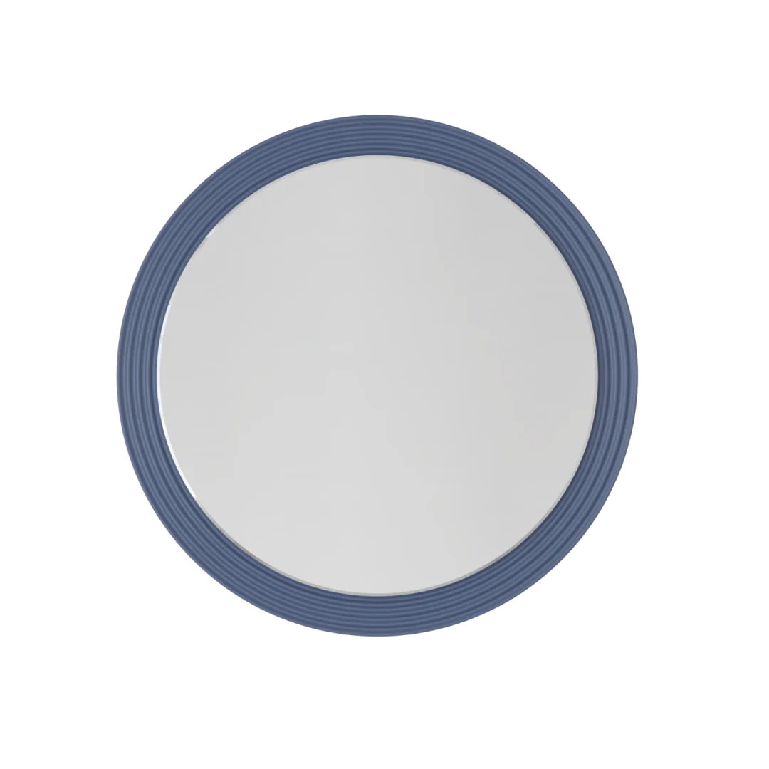 Зеркало с подсветкой La Fenice Terra Blu Grigio 80, синий матовый FNC-02-TER-BG-80