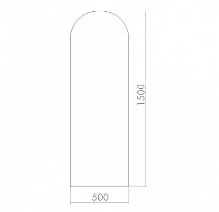 Зеркало Silver Mirrors Арка 500х1500 ФР-00000699