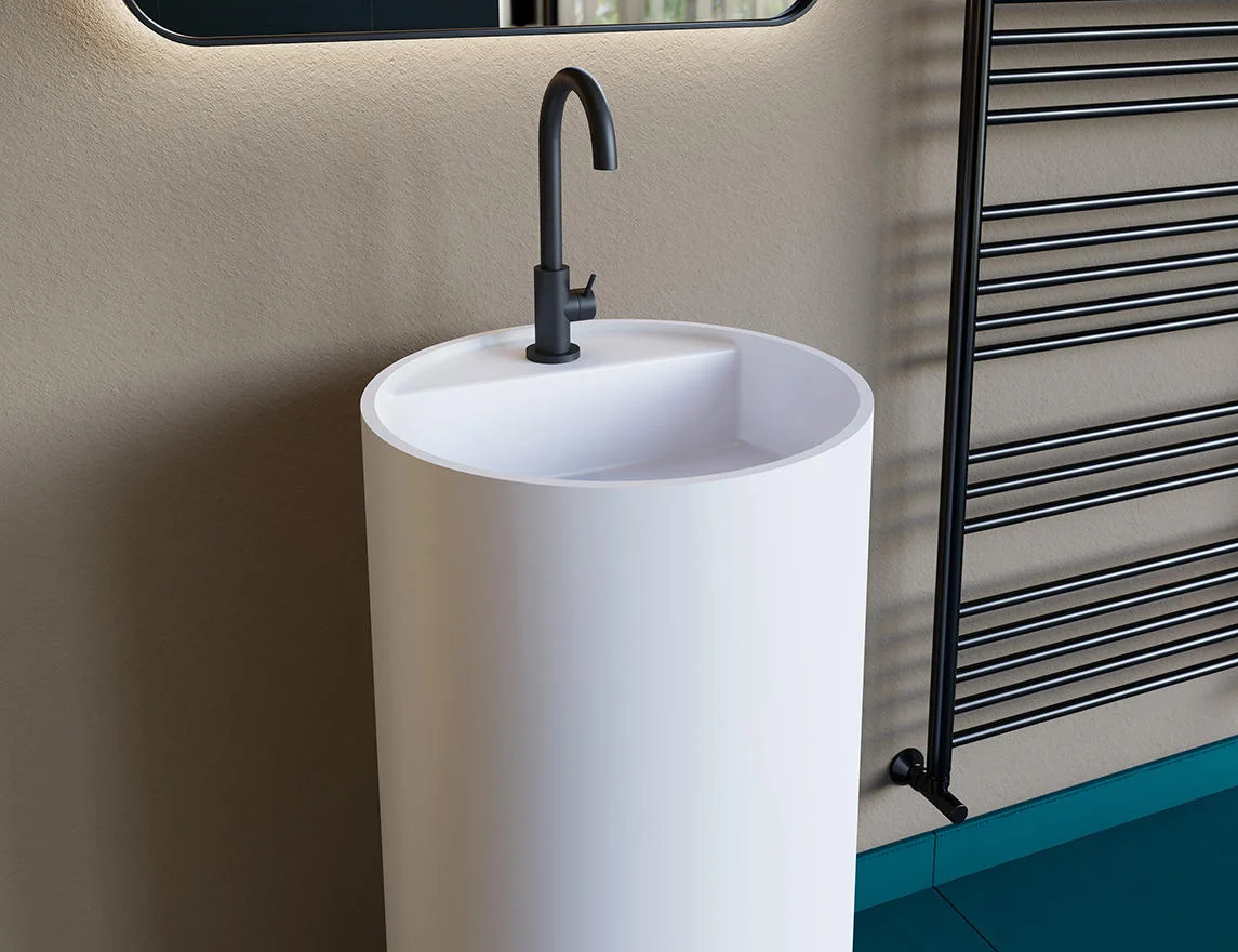 Раковина каменная матовая 45х45 Salini ARMONIA TOP 201 130124MRF окрашена по RAL