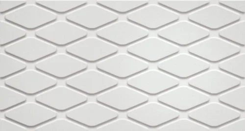 3d white rhombus matt 