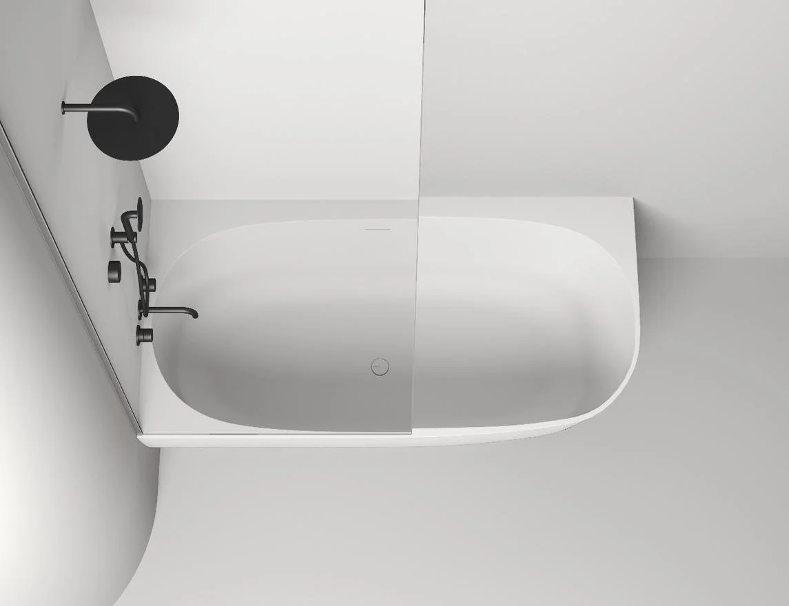 Ванна пристенная угловая глянцевая 170x85 SALINI Sofia Corner L 102515G