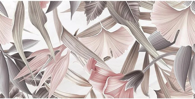 плитка настенная 31,5*63 acate flora 2 Cерый