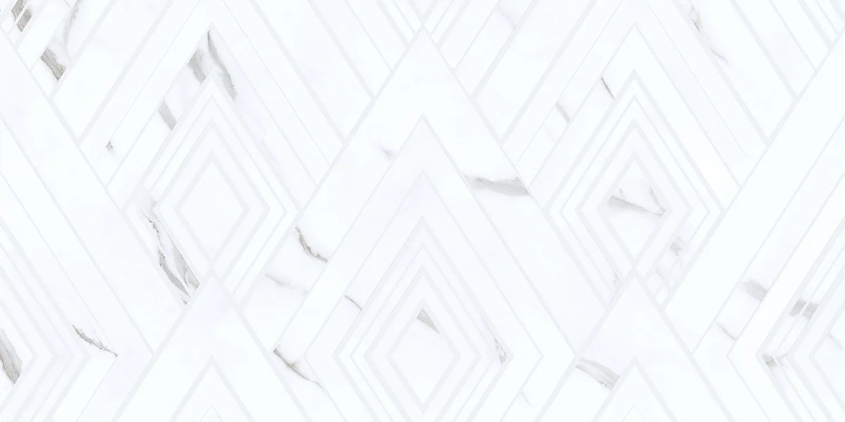 плитка настенная 31,5*63 carrara  geometria Белый