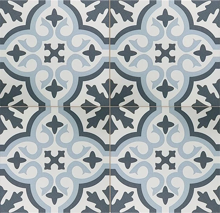 керамогранит venice sky blue black pre-cut 45*45 