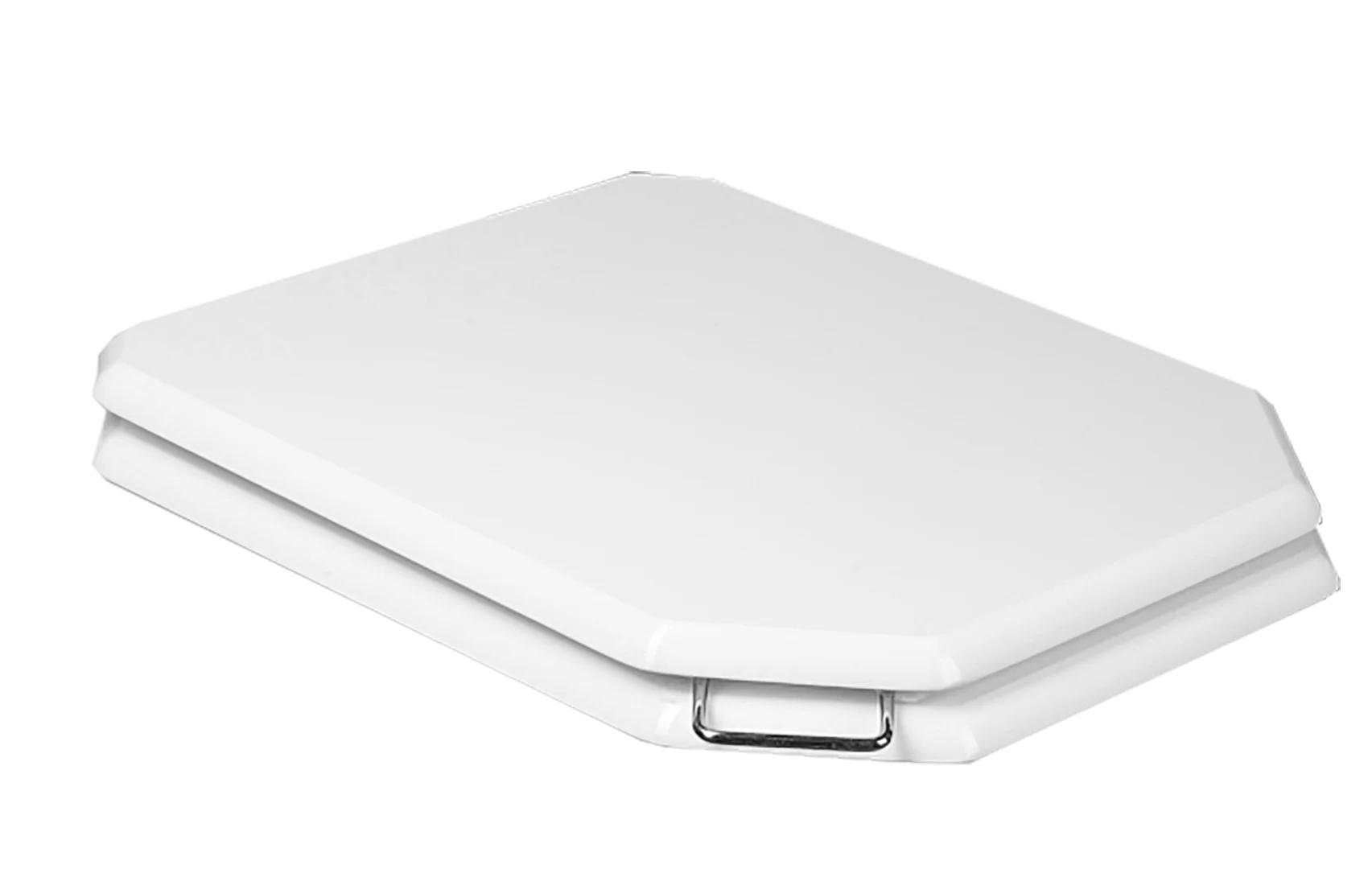 Крышка из массива дерева для подвесного унитаза с микролифтом петли Хром BOHEME Vogue 947-CR