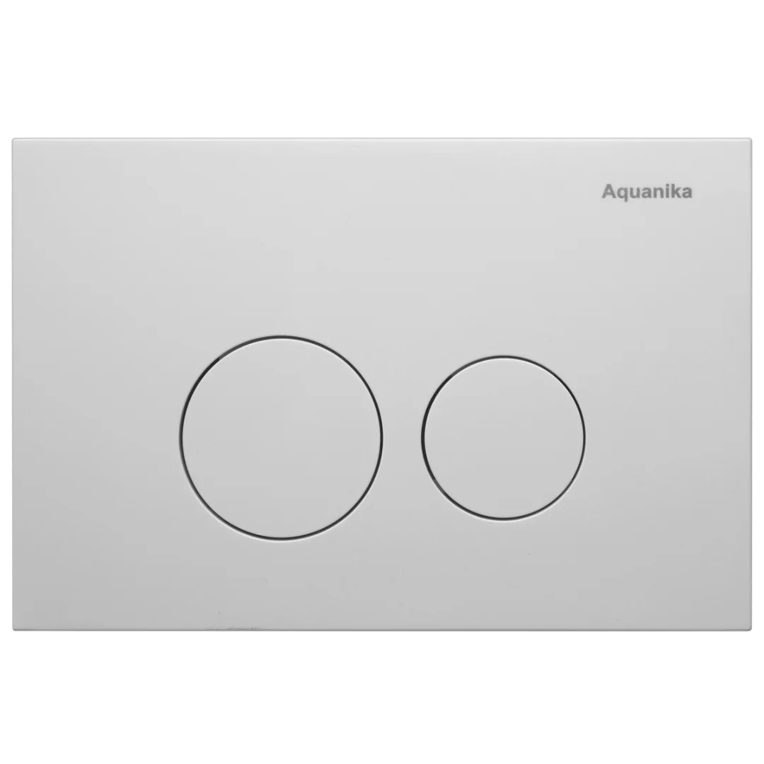 Смывная клавиша 24,4х2х16 см Aquanika Basic 01.02.05w белая