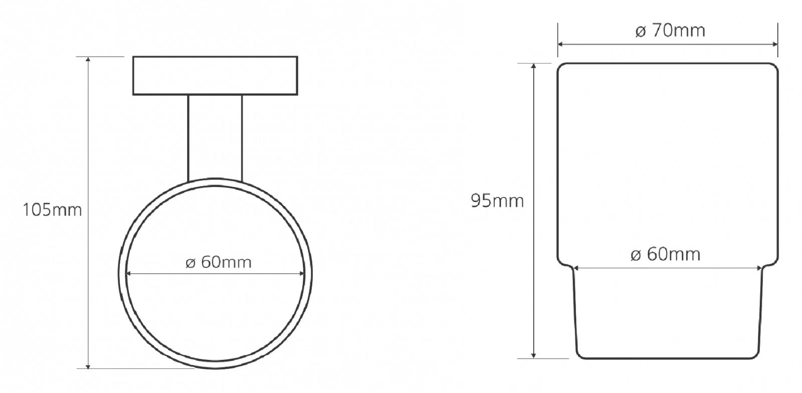 Держатель зубных щеток стакан 7 см BEMETA OMEGA хром