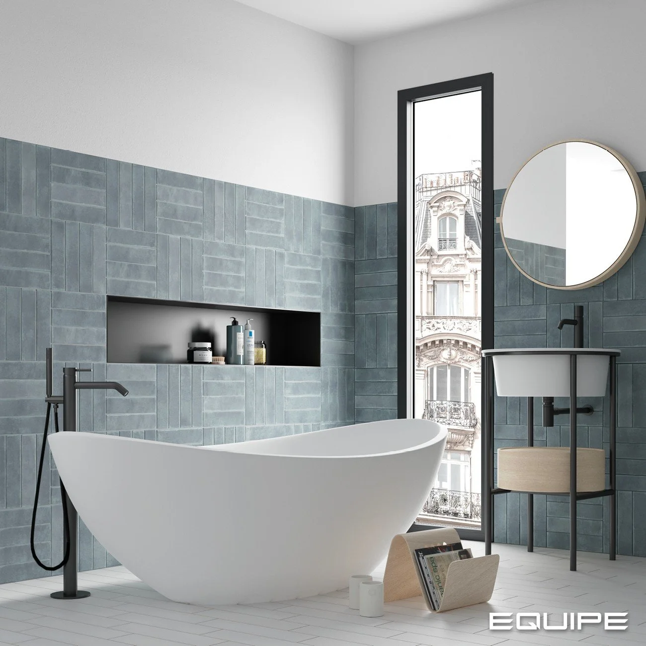 плитка керамическая 27570 argile sky 6х24,6 см Голубой