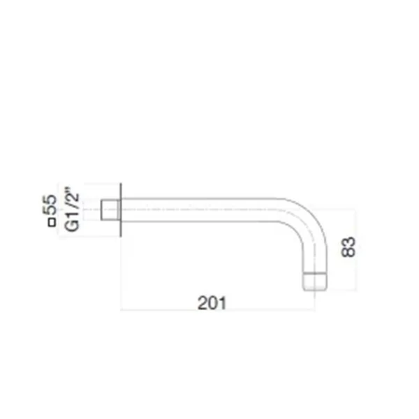 Излив Webert Sax Evolution SE0371015 Хром