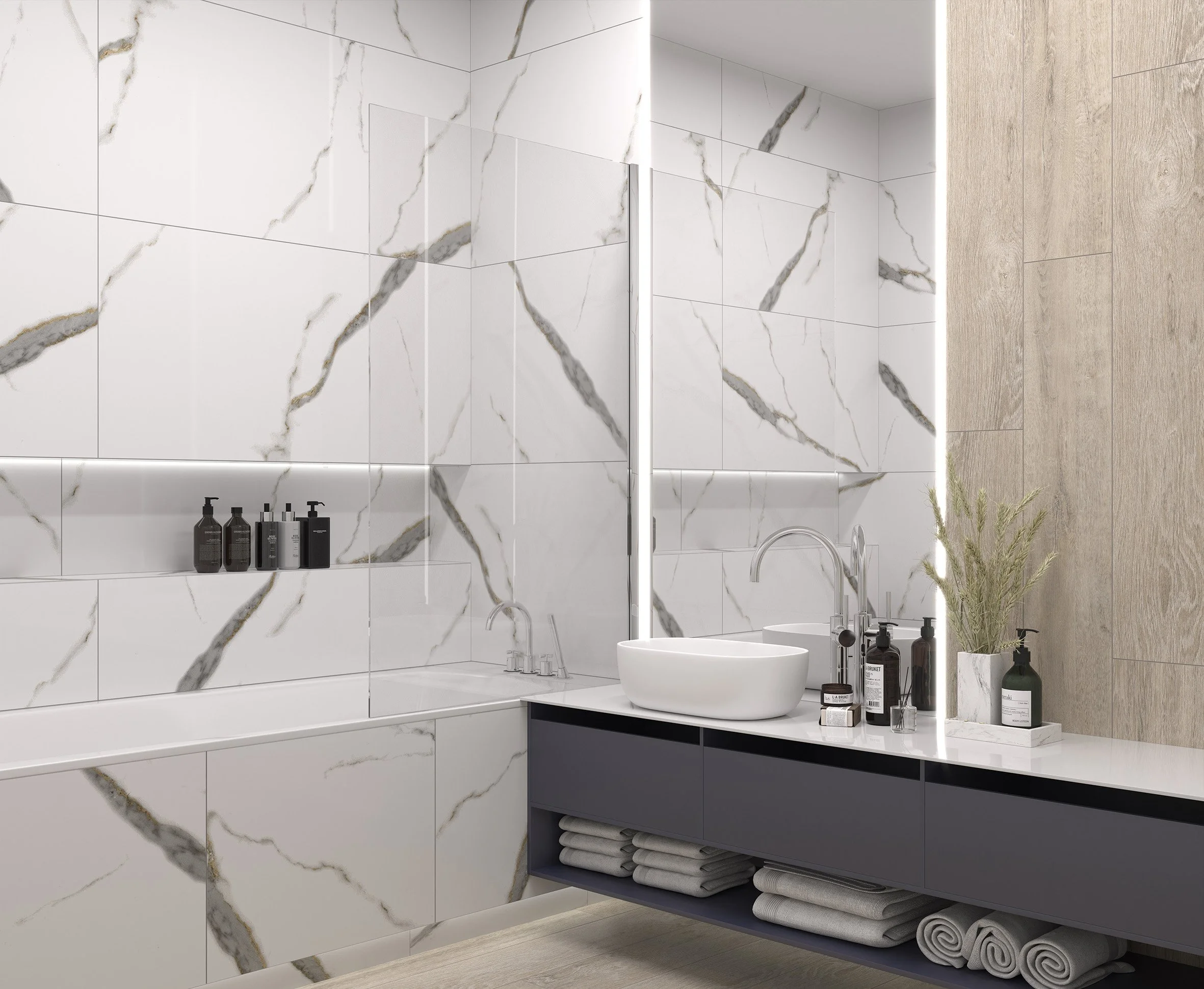 golden white statuario 