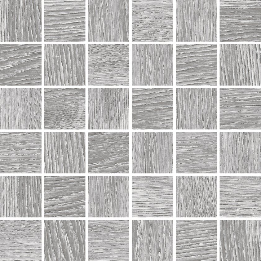 мозаика на сетке cersanit woodhouse серый 30x30 ws6o096 Серый