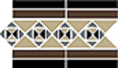 бордюр керамический border paris stand.(tr.1/2 01, tr.1/4 11+14+16, strip 14+29) 28х17,3 см Коричневый
