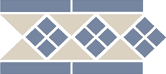 бордюр керамический border lisbon with 1 strip (tr.16, dots 11, strips 11) 28х15 см Серый