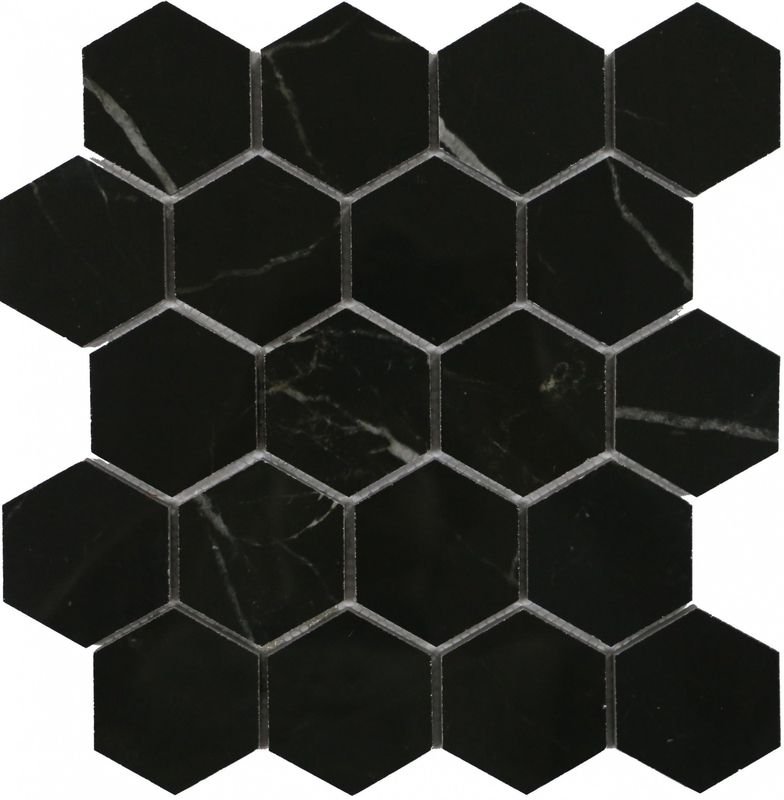 мозаика marrone oriente полированная гексагон bmb7532m1 26.7х30.8 Черный