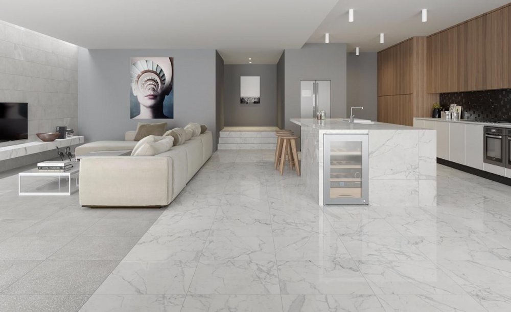 marble trend carrara 60x60 Белый
