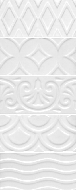 16017 авеллино белый структура mix 7.4*15 керамическая плитка Белый