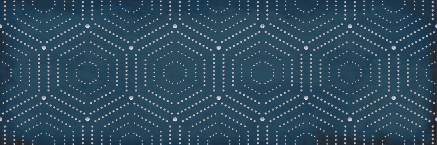 настенная плитка декор парижанка 1664-0180 20x60 геометрия синяя 
